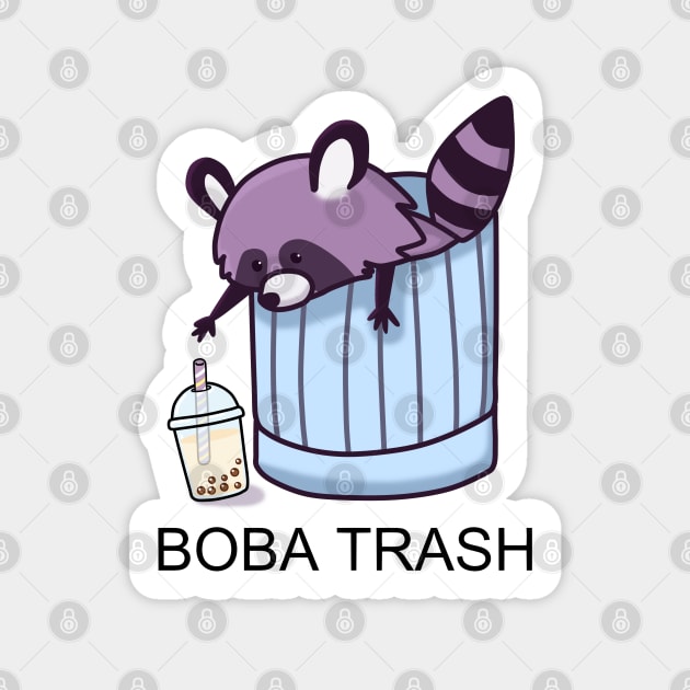 Boba Trash Racoon Sticker by SirBobalot